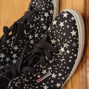Superga High Tops (size 40 aka size 9) NAVY
